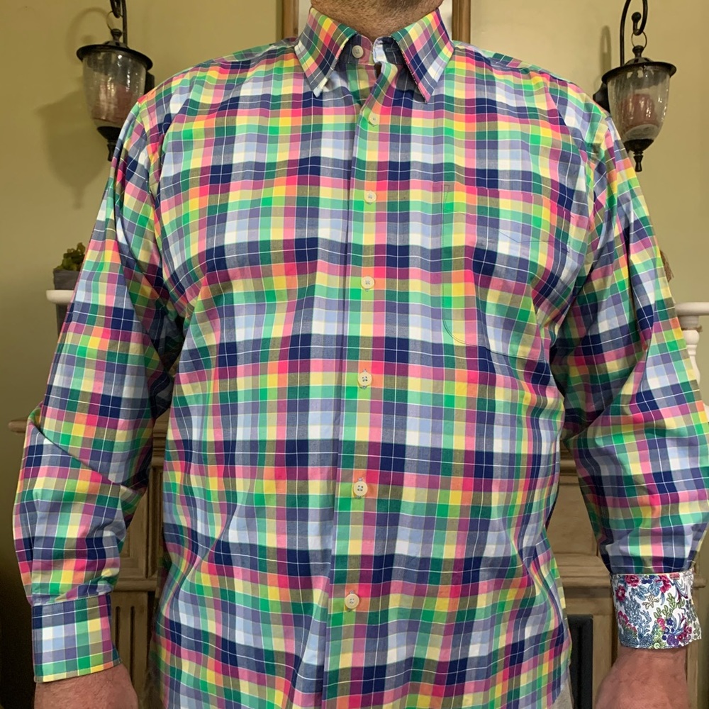 NWOT Alan Flusser button up shirt 100% cotton